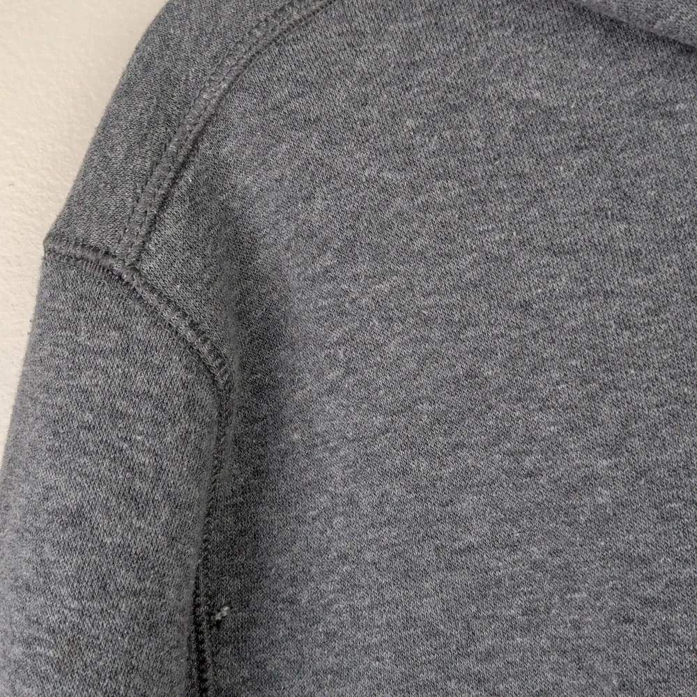 Levi's Strauss Gray Embossed Logo Men's Hoodie Sweatshirt Pouch Streetwear M